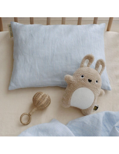 Summer Blues Linen Baby Pillowcase