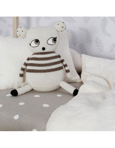 Buttons Linen Toddler Fitted Sheet