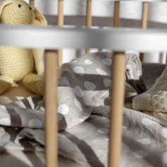 Buttons Linen Baby Duvet Cover 2