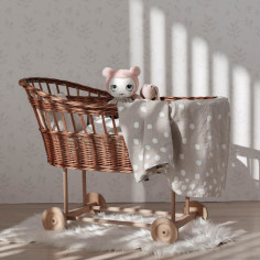 Buttons Linen Toddler Duvet Cover 2