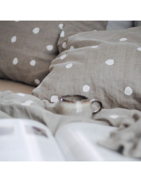 Buttons Linen Pillowcase