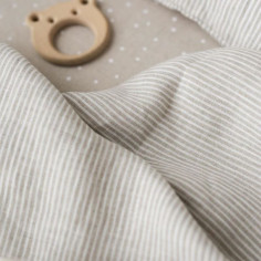 Stripes Linen Toddler Duvet Cover 2