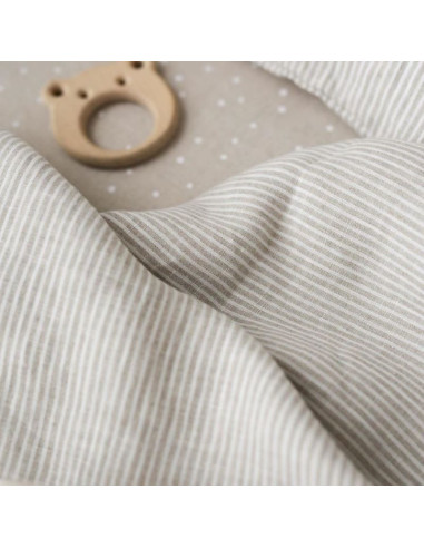 Stripes Linen Toddler Duvet Cover