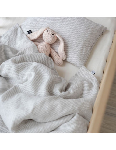 Stripes Linen Toddler Pillowcase