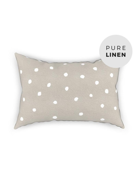 Buttons Linen Pillowcase