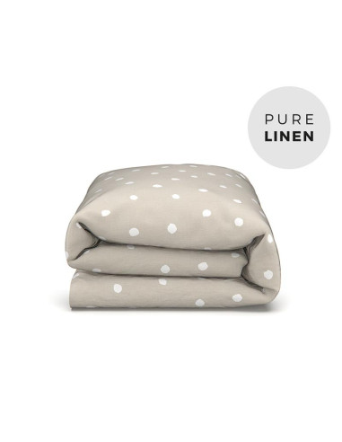 Buttons Linen Toddler Duvet Cover