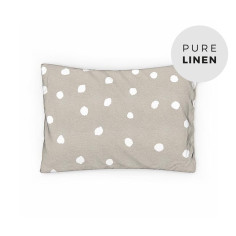 Buttons Linen Toddler Pillowcase
