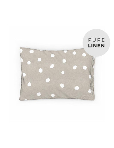 Buttons Linen Toddler Pillowcase