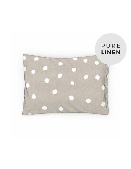 Buttons Linen Toddler Pillowcase