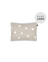 Buttons Linen Baby Pillowcase