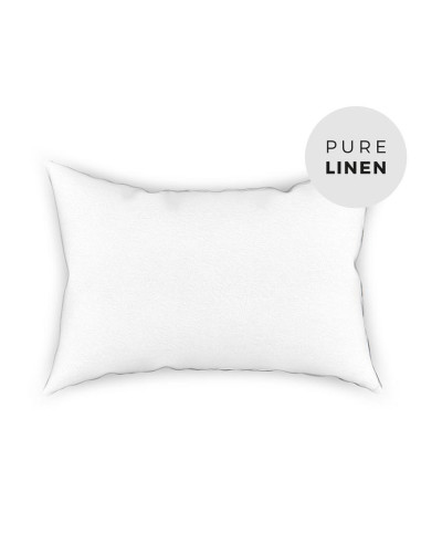Pure White Linen Pillowcase