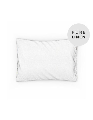 Pure White Linen Toddler Pillowcase