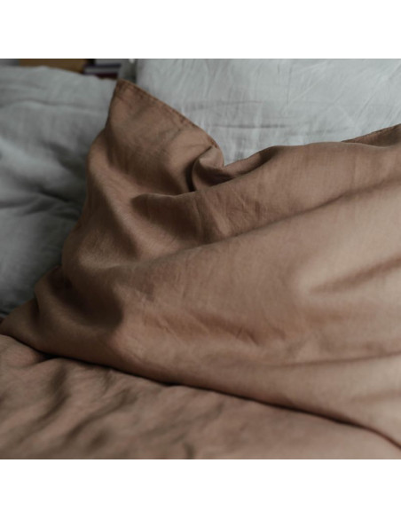 Truffle Linen Pillowcase
