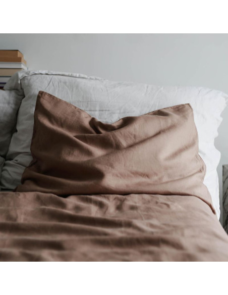 Truffle Linen Pillowcase