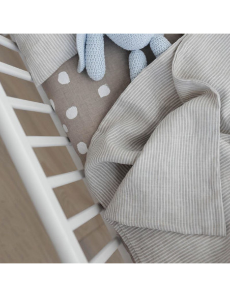 Stripes Linen Baby Duvet Cover