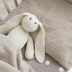 Natural Linen Baby Pillowcase 2