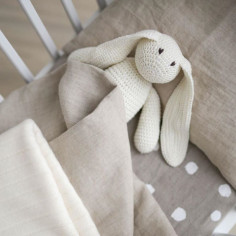 Baby lanena prevleka za odejo Natural linen 2
