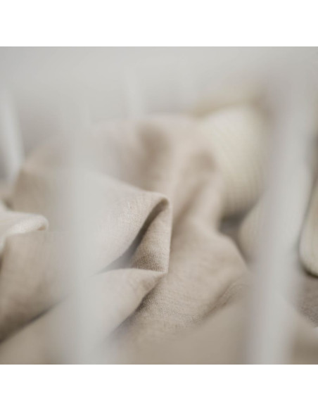 Natural Linen Baby Duvet Cover