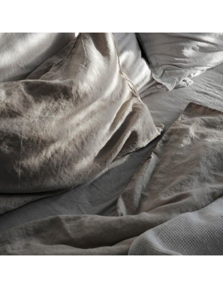Lanena prevleka za dvojno odejo Natural linen