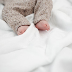 Pure White Linen Toddler Duvet Cover 2