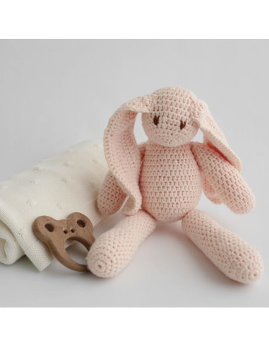 Darilni komplet z mareličnim zajčkom v škatli