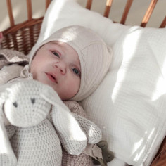 White Muslin Baby Pillowcase 2