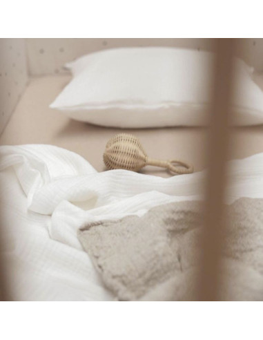 White Muslin Toddler Pillowcase