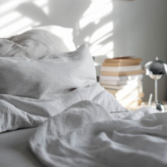 Muslin prevleka za vzglavnik White 2