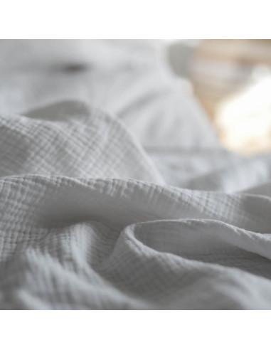 White Muslin Duvet Cover