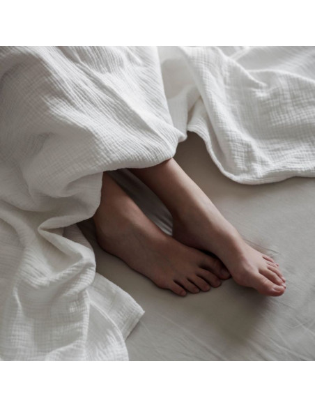 White Muslin Duvet Cover