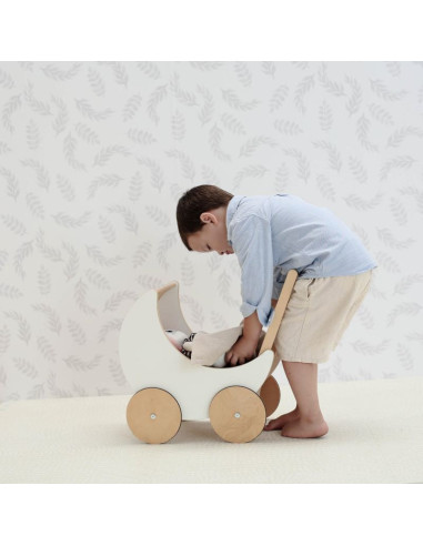 Wooden Doll Pram