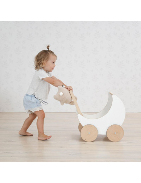 Wooden Doll Pram