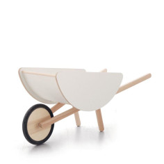 Lesena samokolnica za igrače