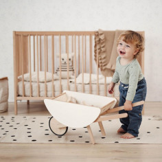 Wooden Toy Wheelbarrow for Kids 2