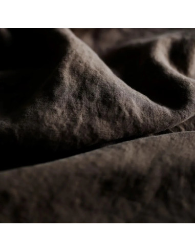Mocha Linen Duvet Cover