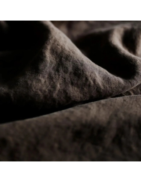 Mocha Linen Duvet Cover