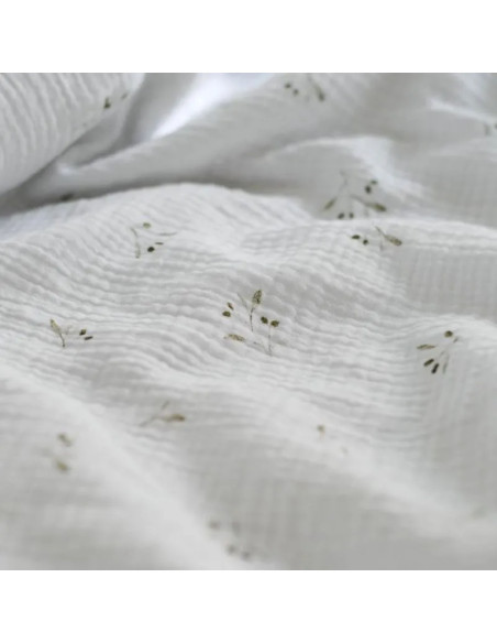 Muslin prevleka za odejo Olive tree