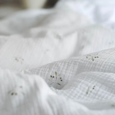 Olive Tree Muslin Duvet Cover 2