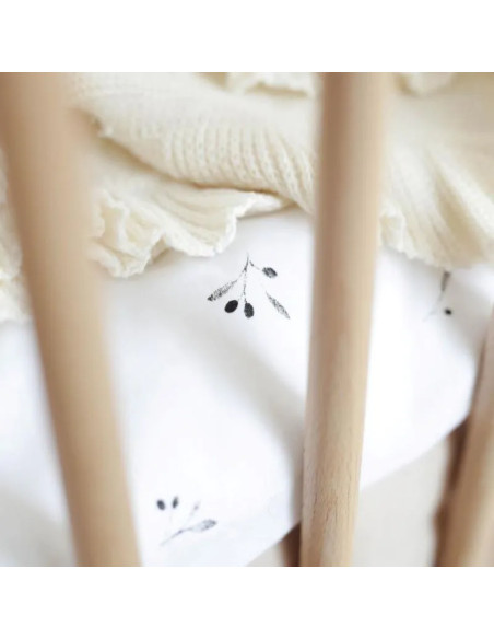 Black Olive Tree Cotton Toddler Duvet Cover