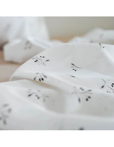 Black Olive Tree Cotton Duvet Cover