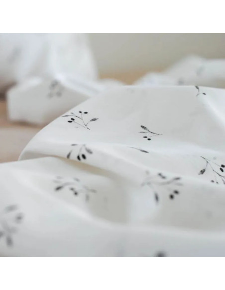 Black Olive Tree Cotton Duvet Cover