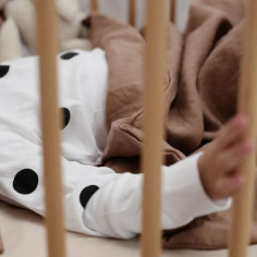 Truffle Linen Toddler Duvet Cover 2