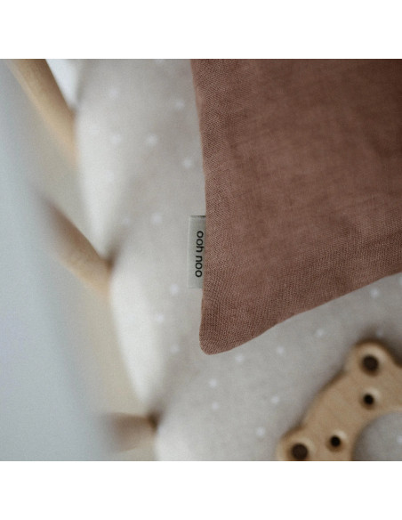 Truffle Linen Baby Pillowcase