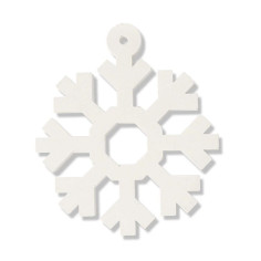 Concrete Ornament - S-noo flake