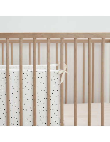 Baby Bumper Black Confetti