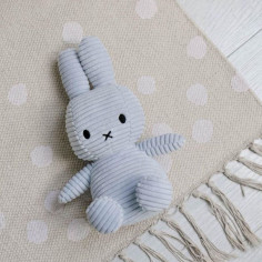 Miffy Zajček iz Korduroja v Ledeno Modri Barvi 2