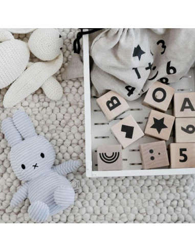 Miffy Bunny Corduroy in Ice Blue