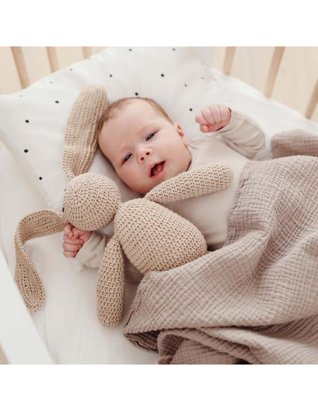 Crochet Cotton Bunny in Honey