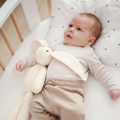 Cream crochet bunny 2