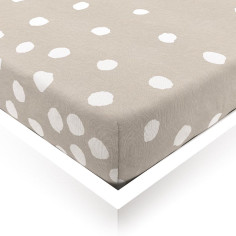 Buttons Linen Baby Fitted Sheet